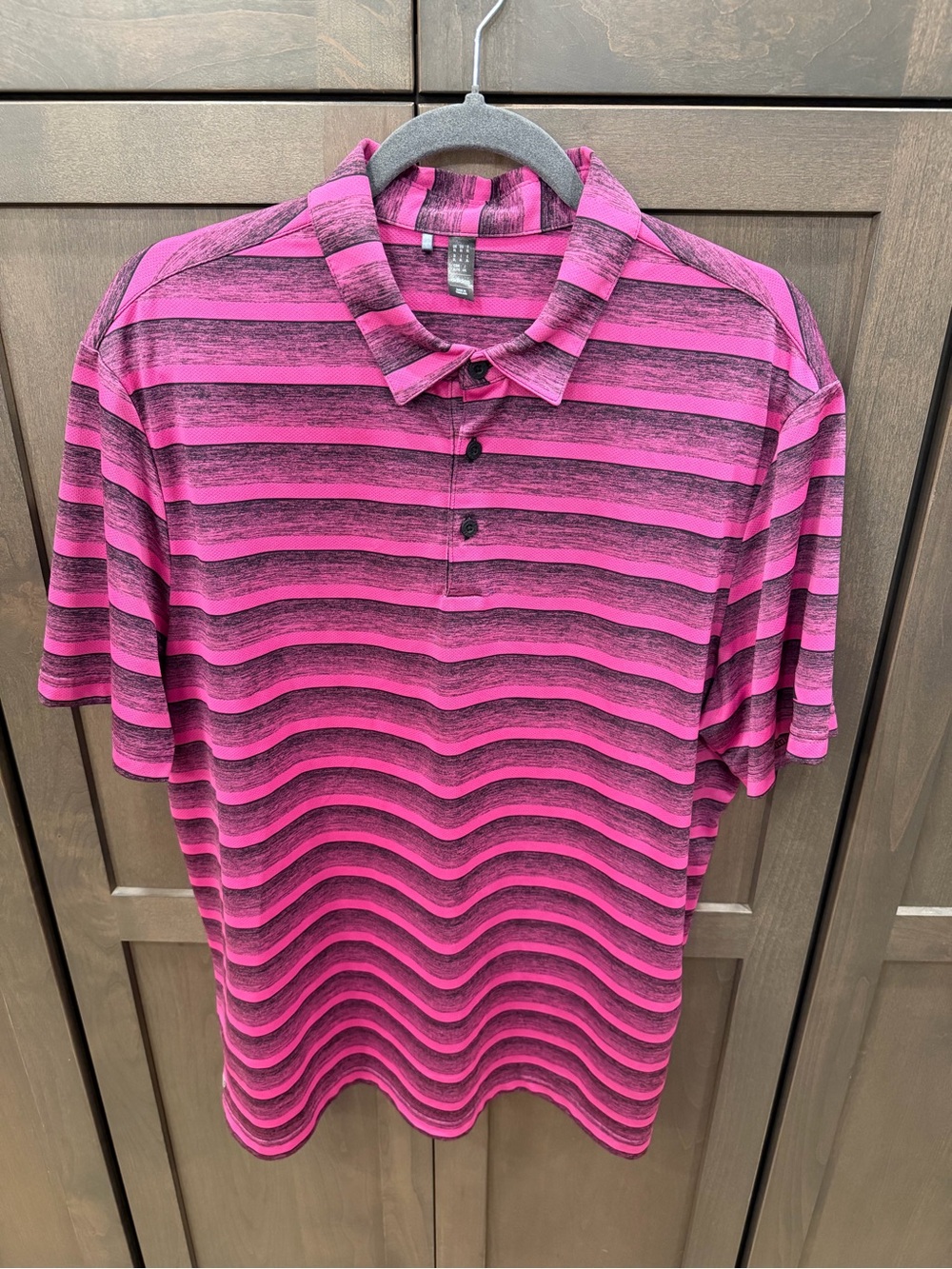 Adidas Men's Striped Polo Shirt - Pink / Black
Like new condition XL